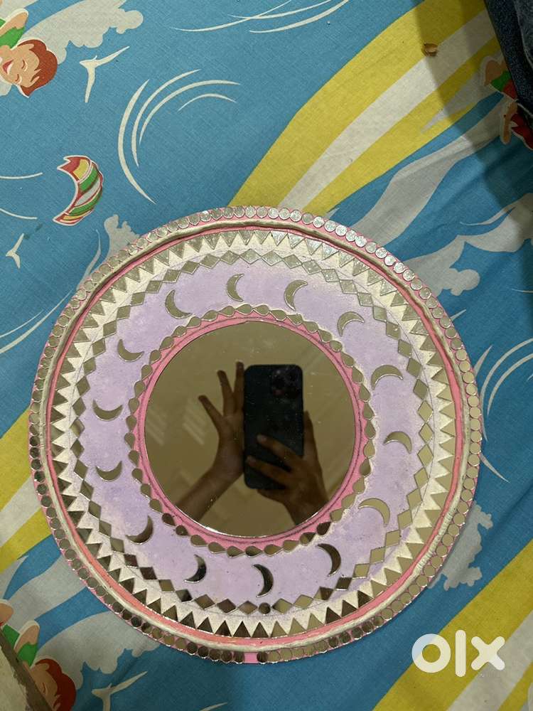 Beautiful mirror work artwork wall hanging mirror