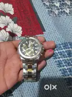 Casio EDifice EFR-539SG-1AVUDF Black Analog Dial Dual Tone Stainless