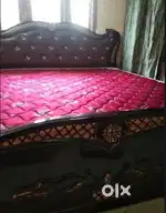 Bed with matters 6 by 6 box bed and 3+1+1 sofa