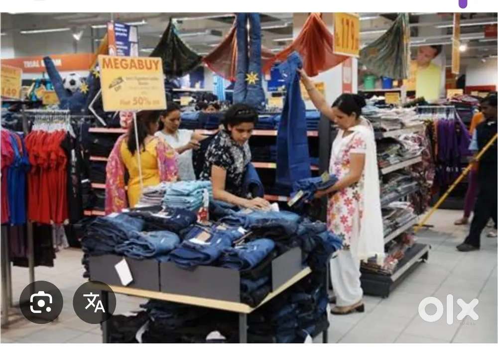 Readymade garment showrooms want staff salesman says girl computer ope