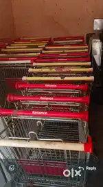 Supermarket trolley super market rack supermarket rack