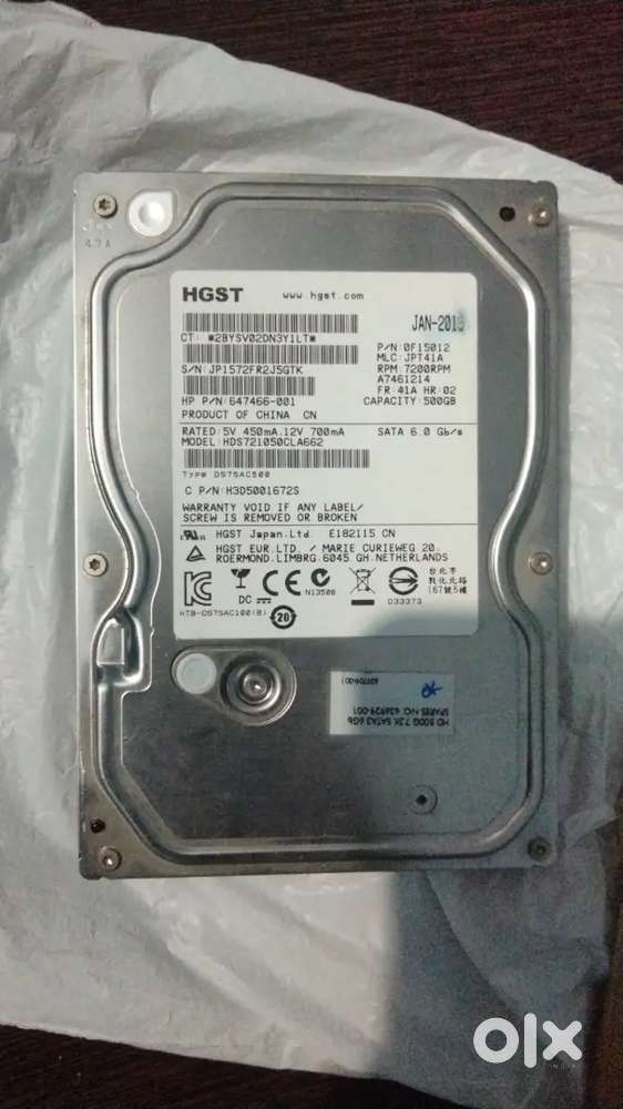 Hard Disk 500 + 500 GB
