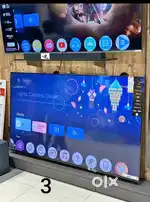 NOW 100% ORIGINAL BRAND 32 INCH 55 INCH TV ANDROID 4K VOICE REMOT BLUE