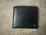 Mont blanc leather wallet