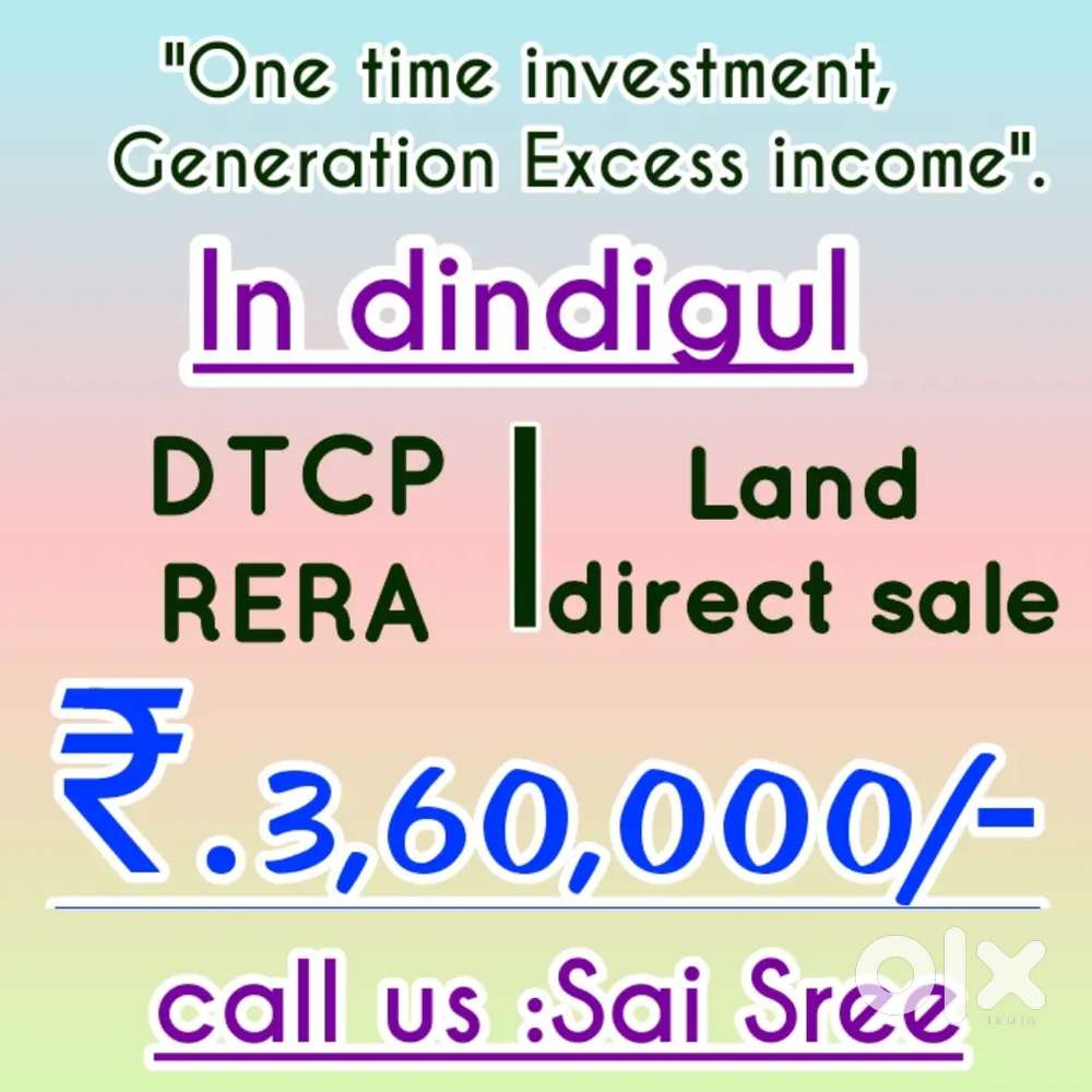 Residential land for sale in low cost.