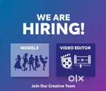 We require models and video editor for digital marketing