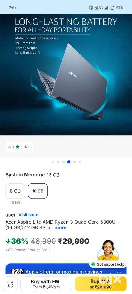 Acer laptop