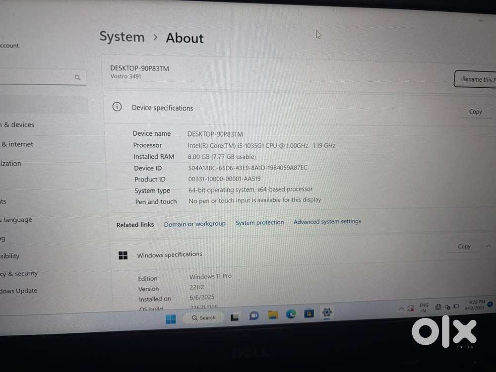 Dell vostro 14 inch laptop