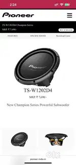 Pioneer woofer