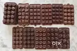 Silicon Chocolate Mould and Cut foil wrapping paper
