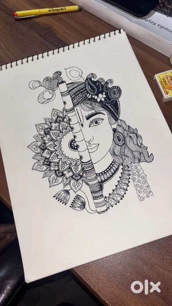 It is a drawing on A4 size  drawing sheet ...