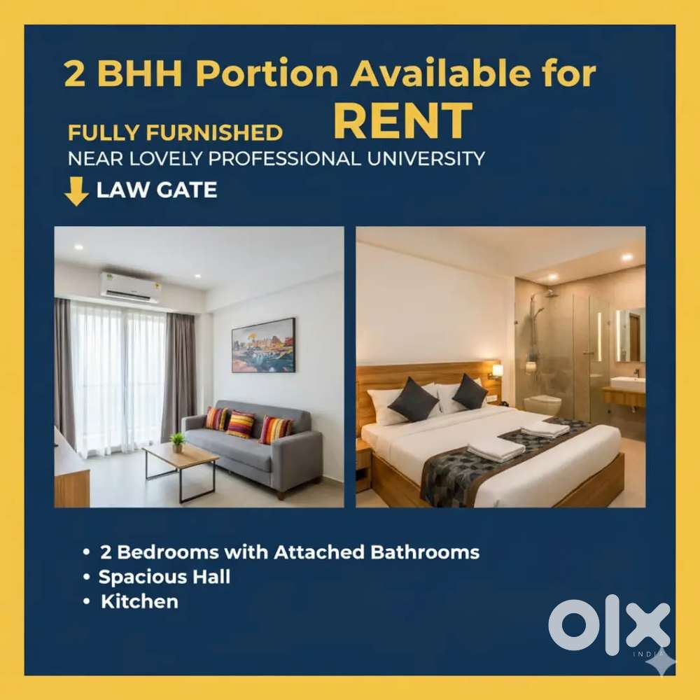 2BHK Furnished Flat/Apartment in Law Gate, LPU University