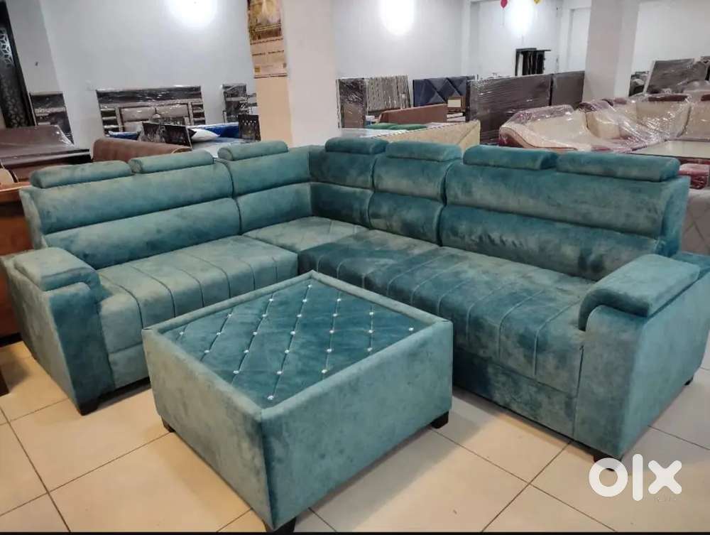 L shape sofa set with beautiful colour and comfortable sitting