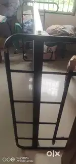 Steel double cot