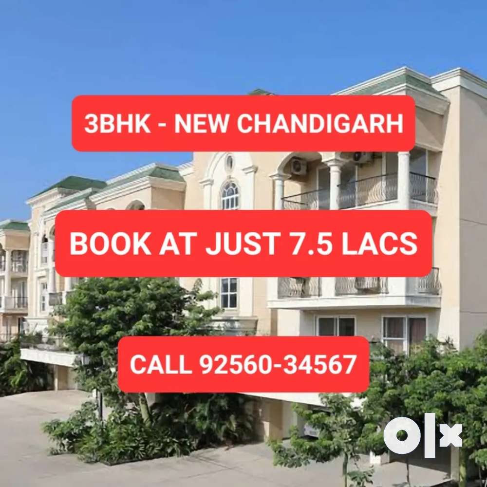 Luxury 3BHK Corner Flat Omaxe Low Rise Floor New Chandigarh Mohali