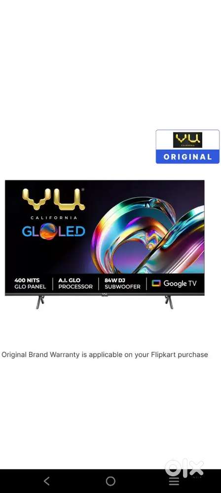 Vu GloLED 4k (43inch) TV with 84w sound