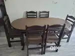 Solid Wood Dining Table, 6-seater, Excellent Condition