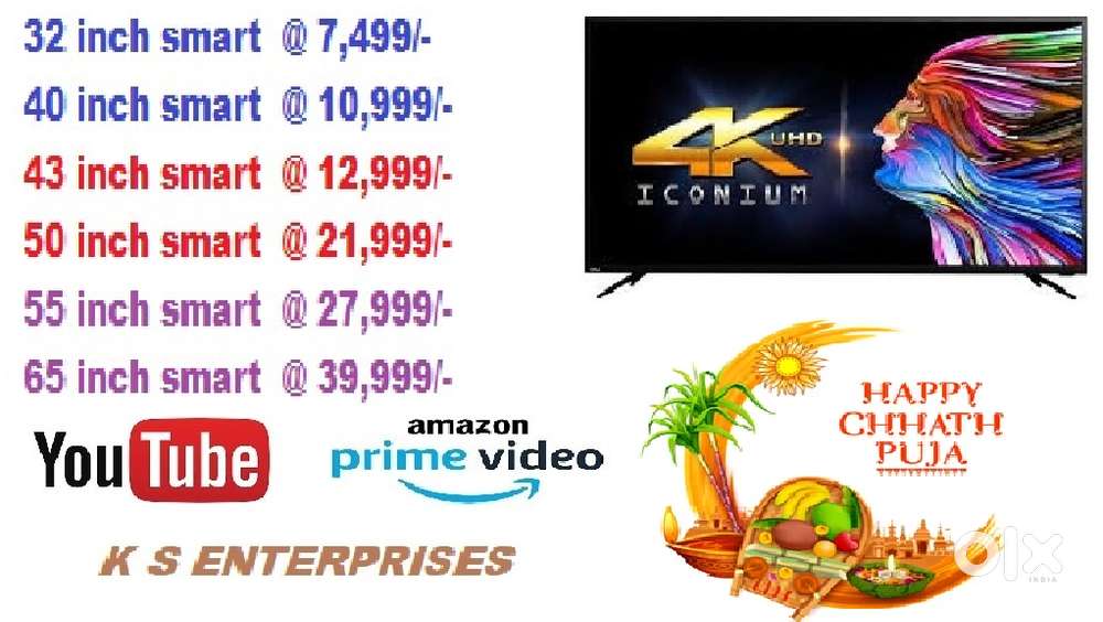 SPECIAL SALE 40 INCHES  SMART, 4K UHD LED TV IN 10,999 ONLY.