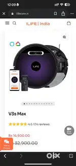 V3s Max Robotic Vaccum Cleaner