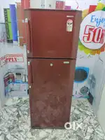 Id-×1076&  samsungdouble door meroon colour refrigerator with Warranty