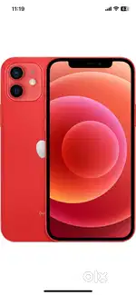 Iphone 12 red colour 12 month old