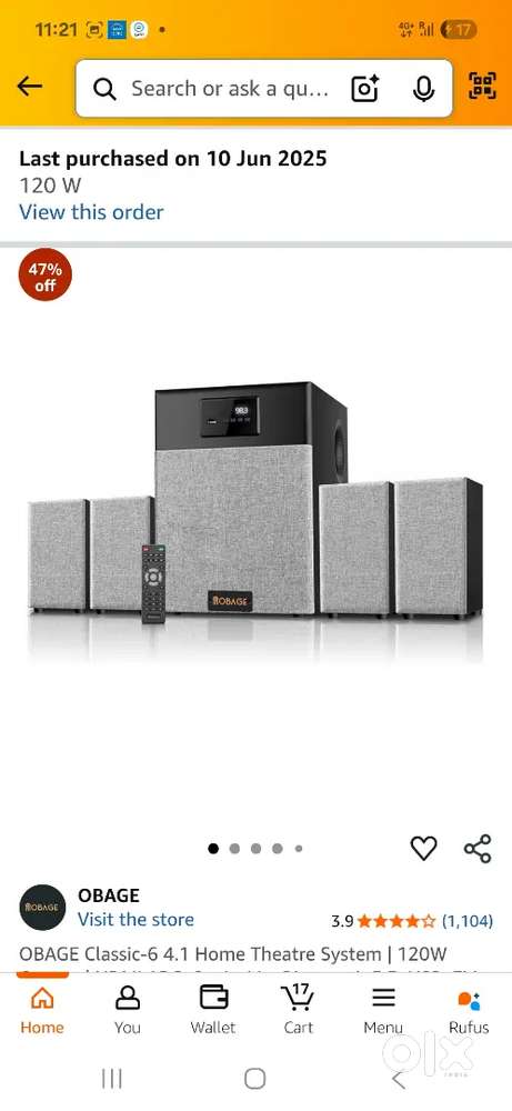 5.1 home theatre.branded