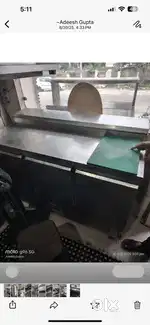 Under counter of stainless steel chiller or freezer for pizzas etc
