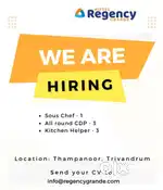SOUS CHEF , CDP, KITCHEN HELPER
