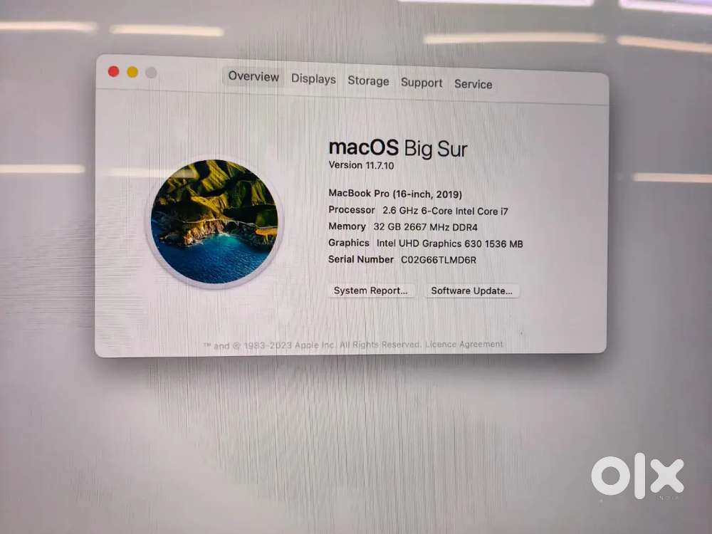 MacBook A2141 32gb 1tb 4gb grafix card 16 inch display touch bar