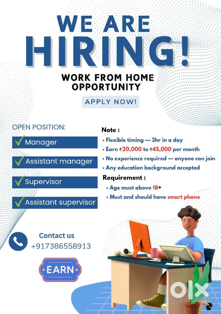 Work from home jobs only 3hr work you can earn upto 20k to 45k