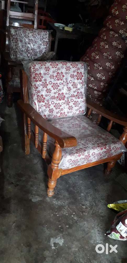 Teakwood sofa with new cution