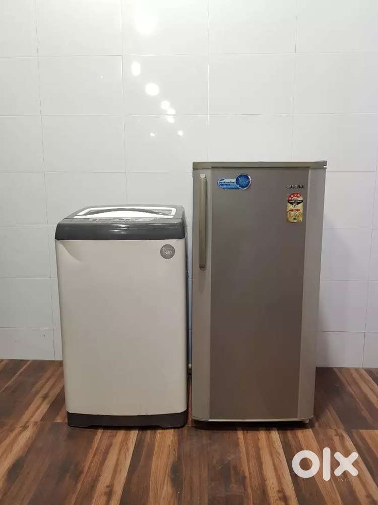 Electrolux top load washing machine and refrigerator
