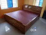 Segun wood box bed maker