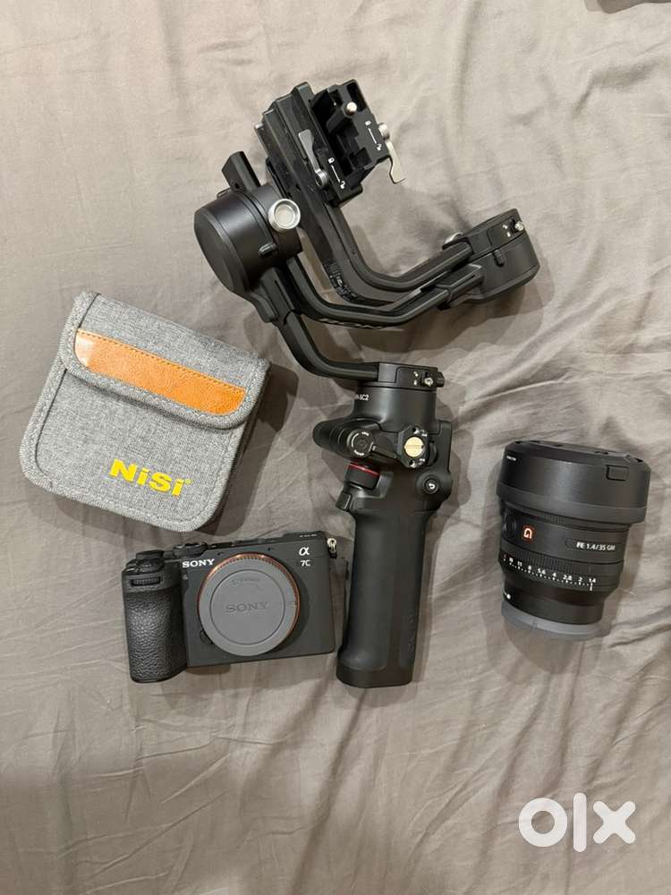 Sony a7 cii with 35mm gmaster lens plus gimble and nisi nd filter