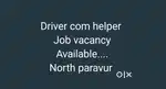 Driver vacancy home appliances north paravur