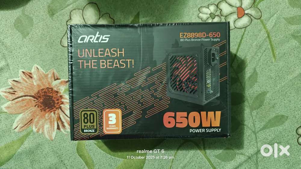 Artis 650W 80Plus Power Supply SMPS (New Sealed Pack)