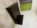 Queen size bed with front drawers and box storage