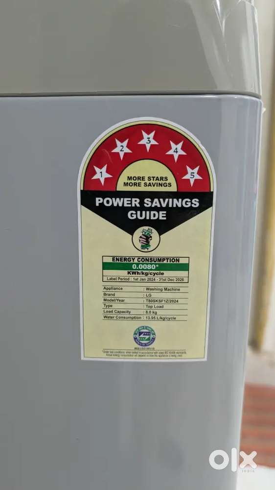 LG 8kg washing machine