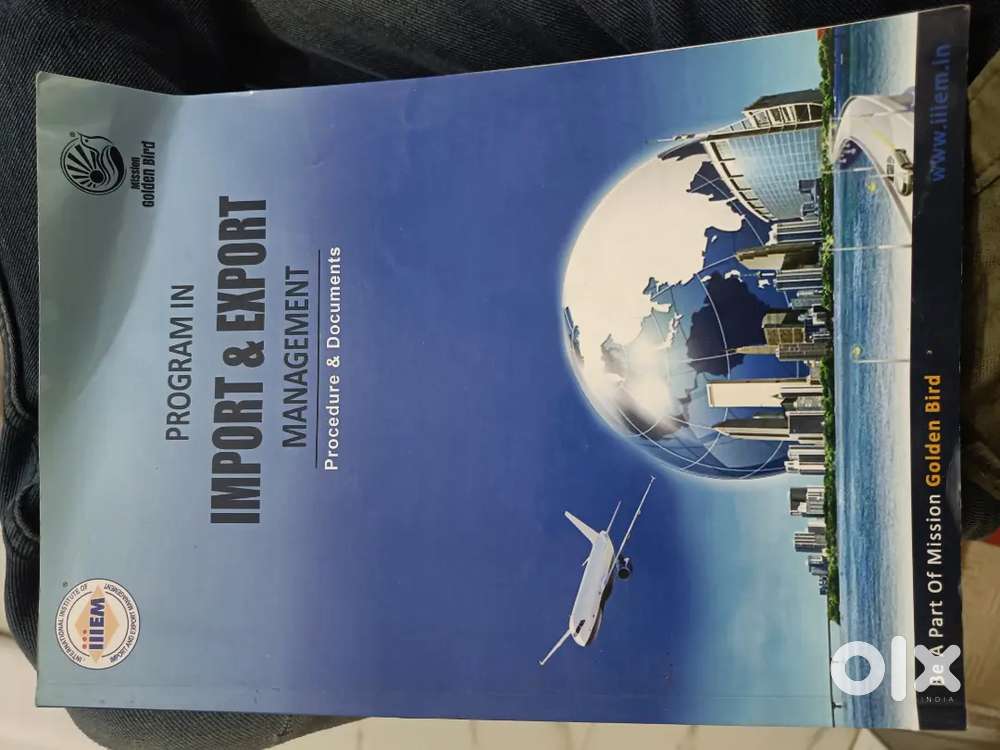इंपोर्ट एक्सपोर्ट की किताब बेचनी हे