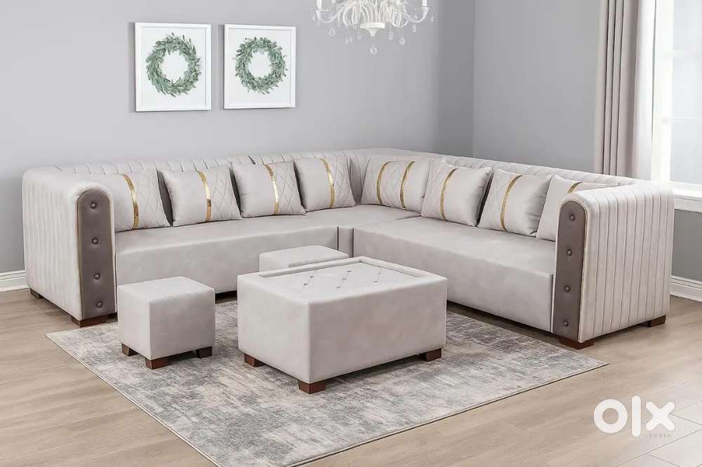 Stylish L-Shaped Corner Sofa