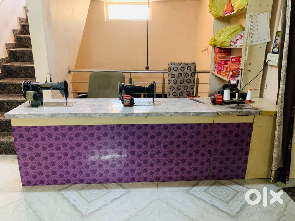 Silai machine, kadhai machine with counter, and one cutting table
