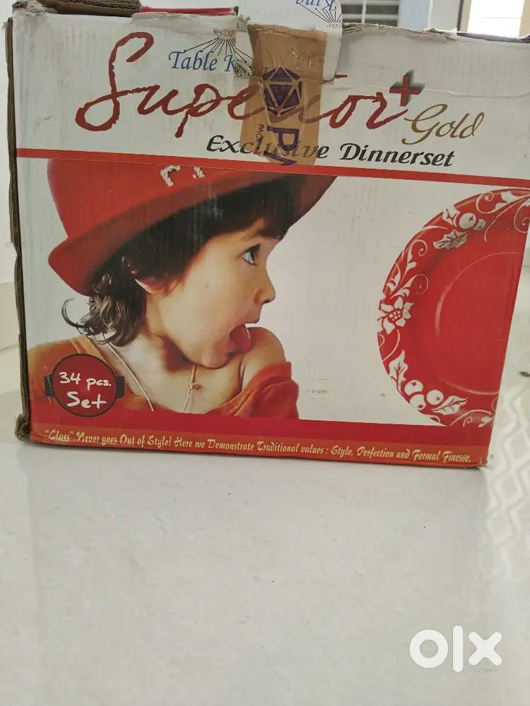 34 pieces dinner set available for sale