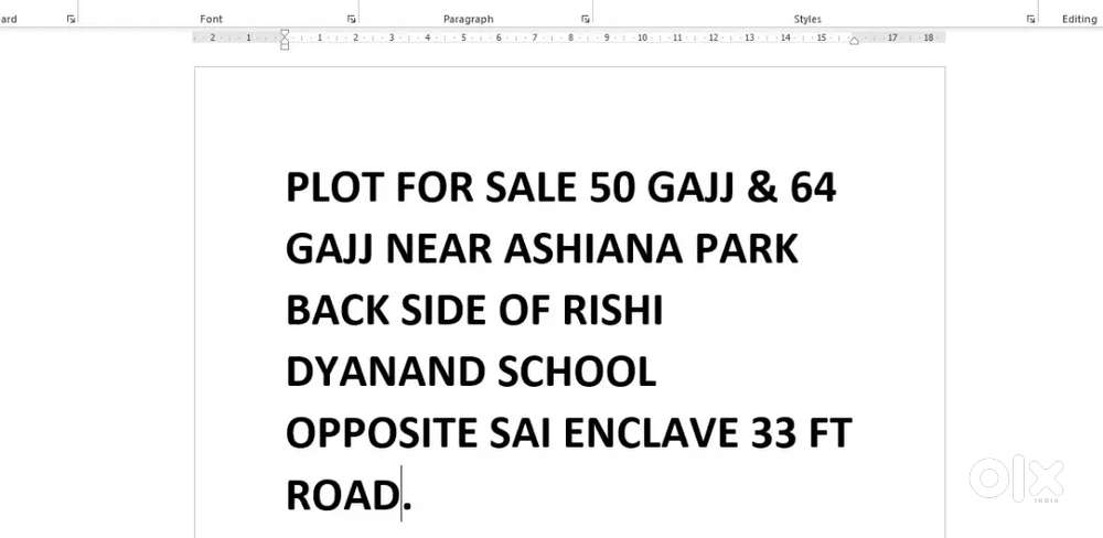 50 gajj and 64 gajj plot for sale @ rs 7800/- gajj