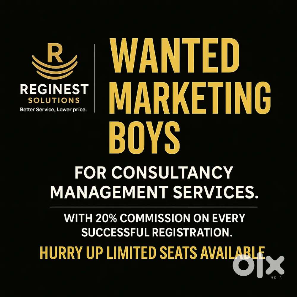 Marketing Boys Wanted for Business Registration Work - Join Now