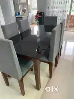Brand new pure teak dining table with 6 chairs