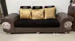 2 Damru sofa (Total 6+ seater) with similar style fitted stools