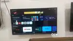 Big size smart Android 4k TV showroom 3 years brand warranty with GST