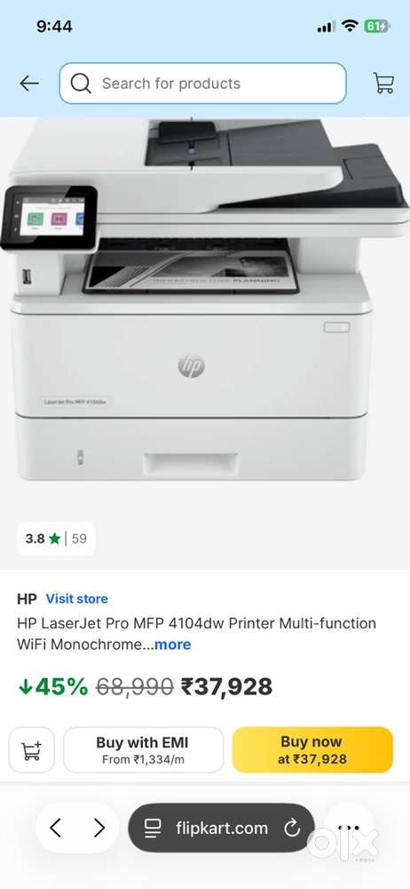 Hp printer laserjet pro 4104w