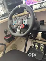 G29 wheel padel + thrustmaster gear shifter and stand