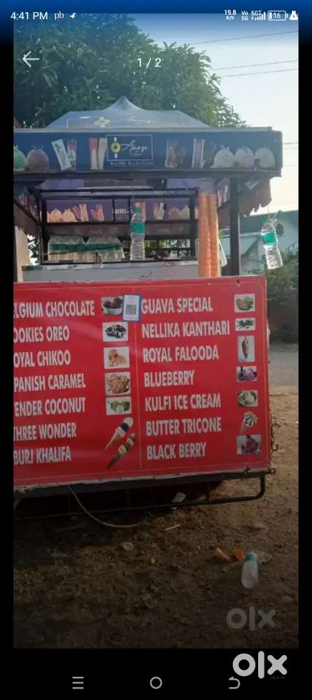 Ice cream vehicle sales man